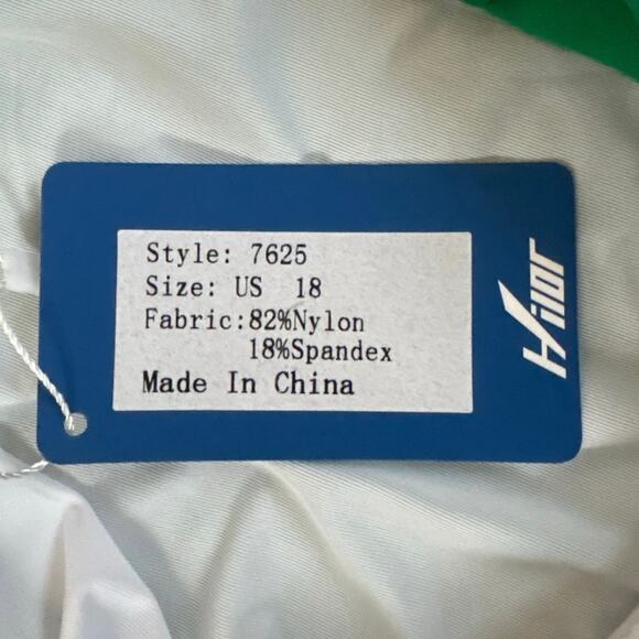 New Hilor One Piece Green Swimsuit Plus Size 18 - Picture 6 of 6